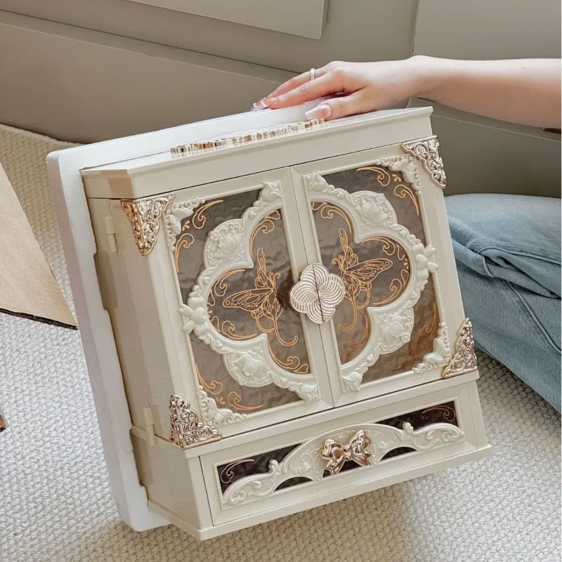 Acrylic Jewelry Display Boxes Necklace Rings Storage Case Large Capacity Jewellery Packaging Box Necklace Organizer