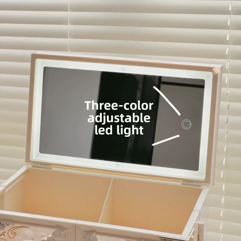 Acrylic Jewelry Display Boxes Necklace Rings Storage Case Large Capacity Jewellery Packaging Box Necklace Organizer