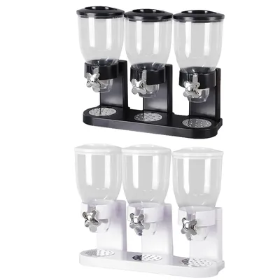 Acrylic Kitchen Triple Cereal Dispenser