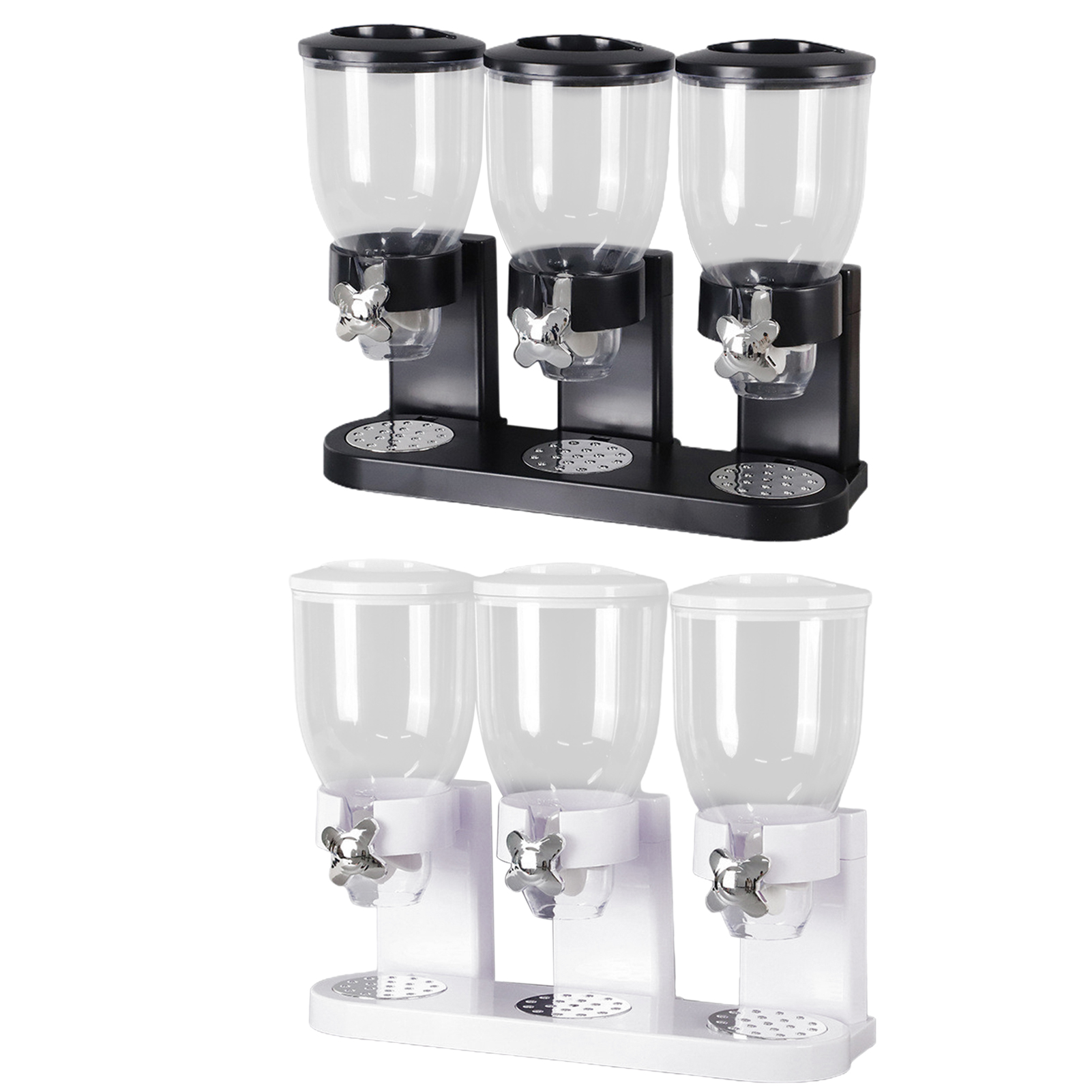 Acrylic Kitchen Triple Cereal Dispenser