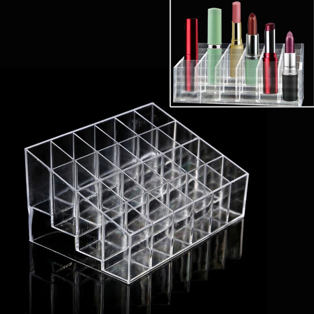 Acrylic Lipstick Holder 24 Grid Organizer Acrylic Lipstick Holder 24 Grid Organizer