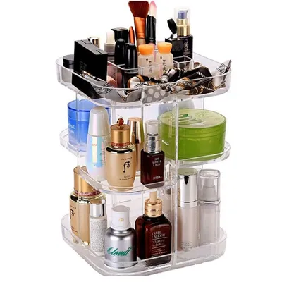Acrylic Makeup Storage Rotating Organizer Acrylic Makeup Storage Rotating Organizer