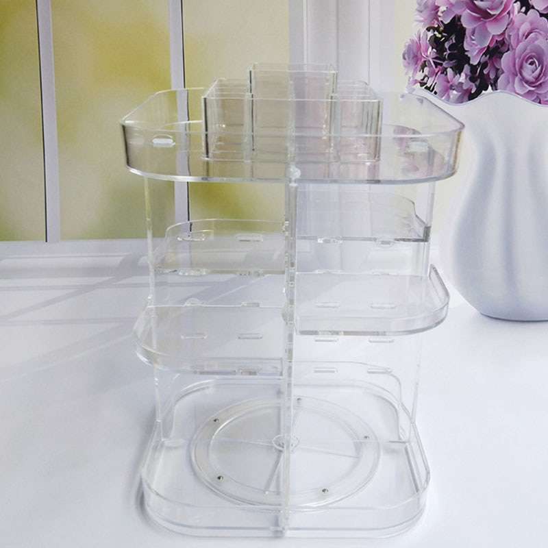 Acrylic Makeup Storage Rotating Organizer Acrylic Makeup Storage Rotating Organizer