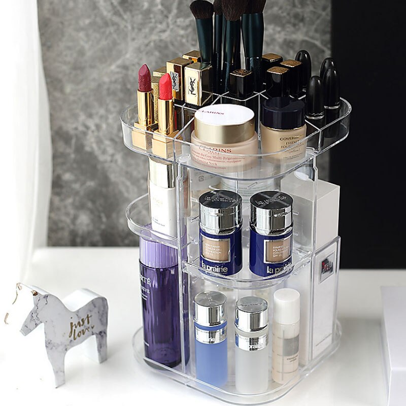 Acrylic Makeup Storage Rotating Organizer Acrylic Makeup Storage Rotating Organizer