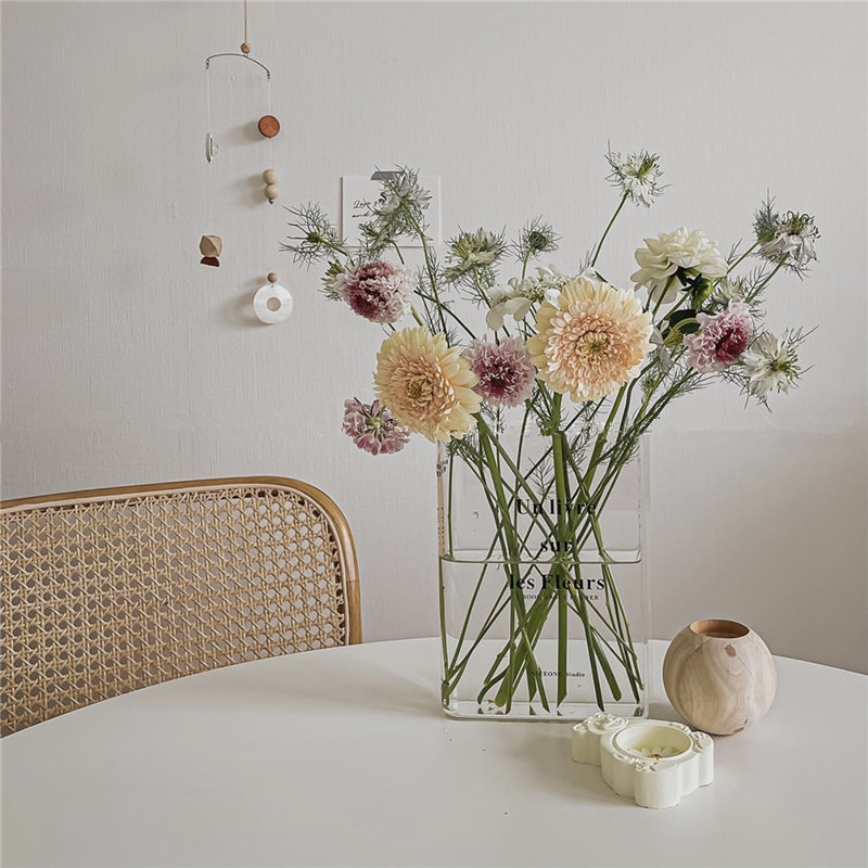 Acrylic Modern Book Vase Acrylic Modern Book Vase