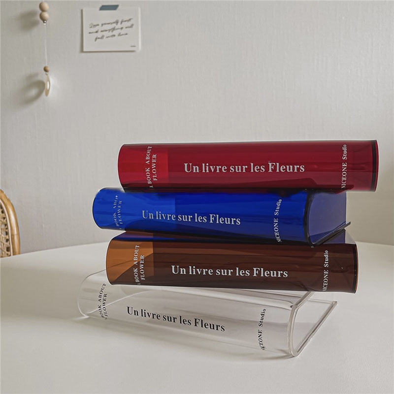 Acrylic Modern Book Vase Acrylic Modern Book Vase