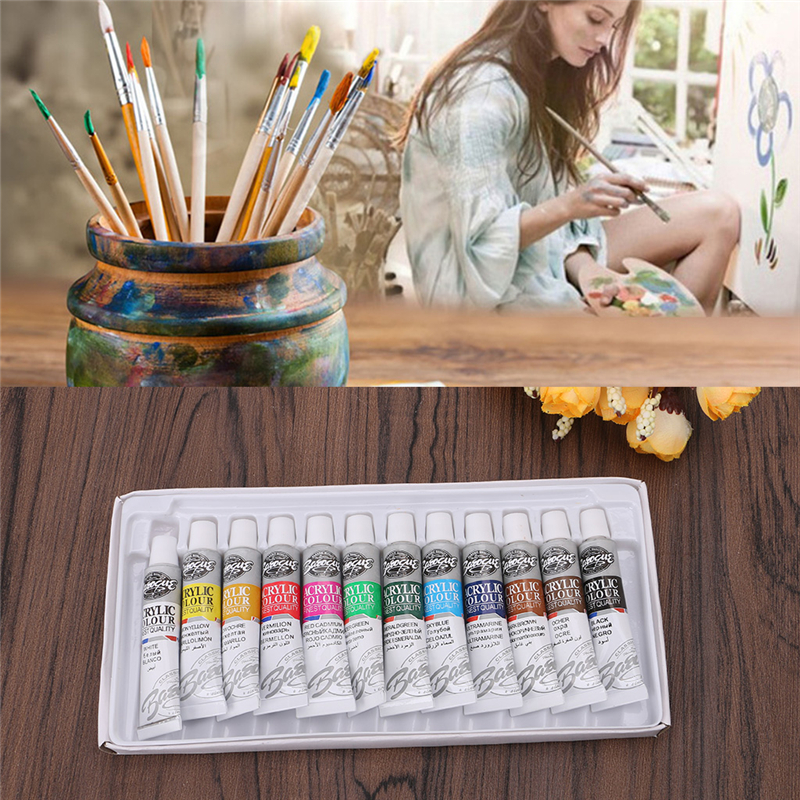 Acrylic Paint Set Art Painting (12 Colors) Acrylic Paint Set Art Painting (12 Colors)