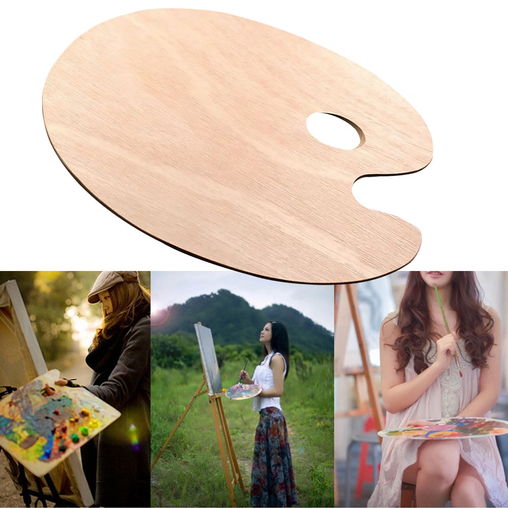 Acrylic Palette Wooden Painting Tray Acrylic Palette Wooden Painting Tray