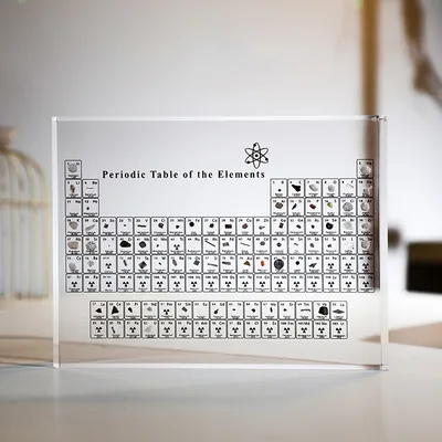 Acrylic Periodic Table of Elements with Real Elements Acrylic Periodic Table of Elements with Real Elements