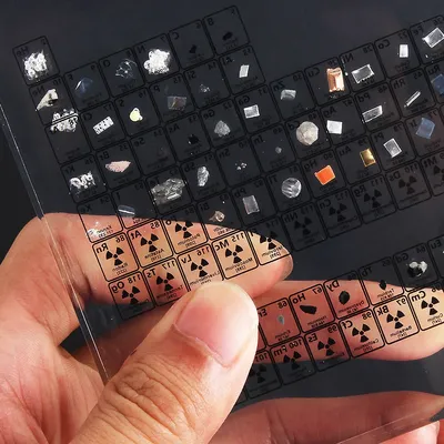 Acrylic Periodic Table with Real Elements Acrylic Periodic Table with Real Elements