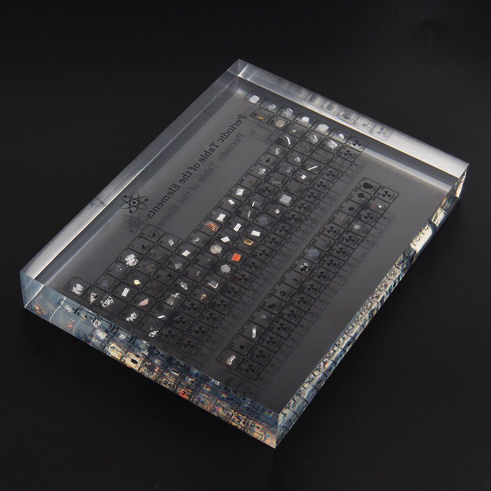 Acrylic Periodic Table with Real Elements Acrylic Periodic Table with Real Elements