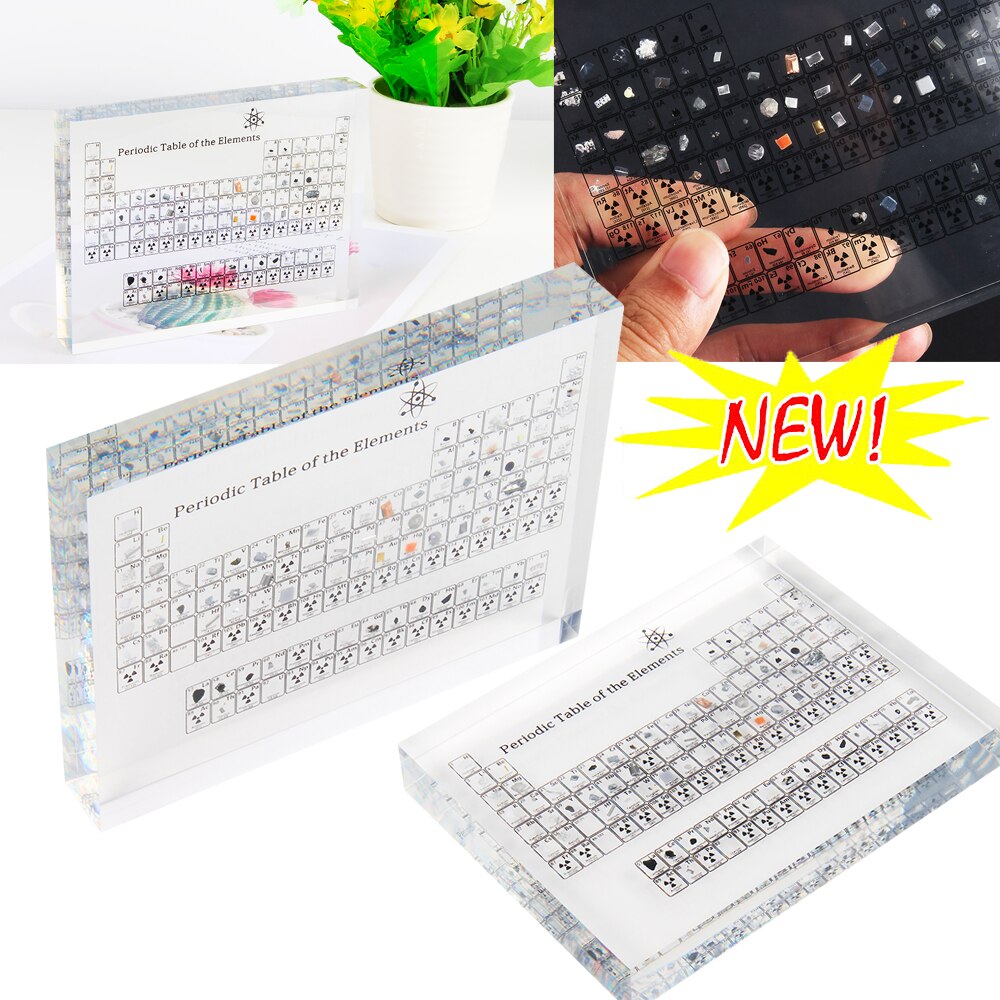 Acrylic Periodic Table with Real Elements Acrylic Periodic Table with Real Elements