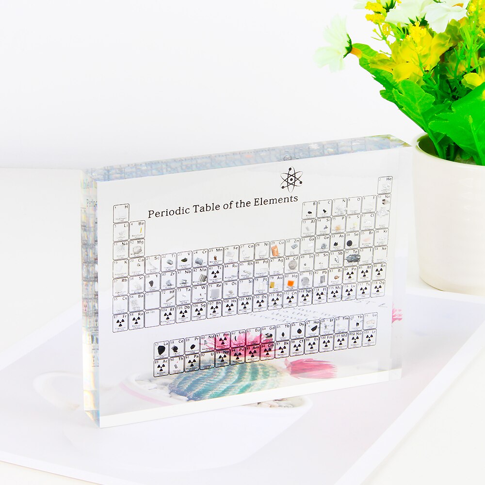 Acrylic Periodic Table with Real Elements Acrylic Periodic Table with Real Elements