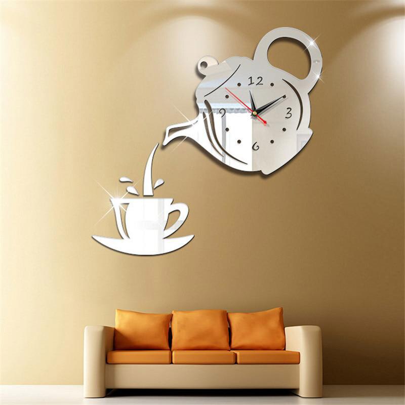 Acrylic Self Adhesive Coffee Cup Clock Acrylic Self Adhesive Coffee Cup Clock