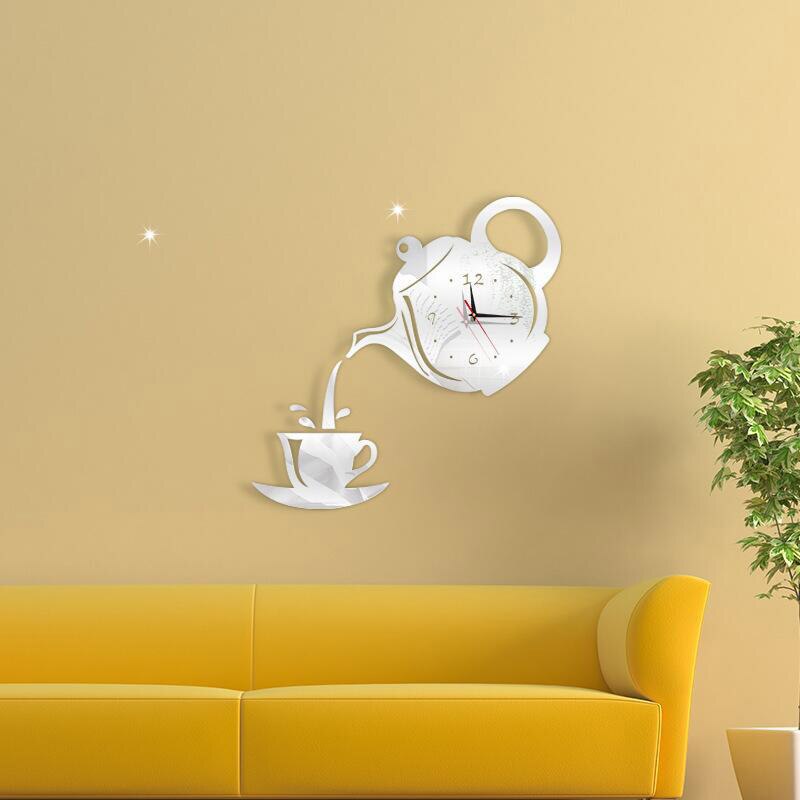 Acrylic Self Adhesive Coffee Cup Clock Acrylic Self Adhesive Coffee Cup Clock