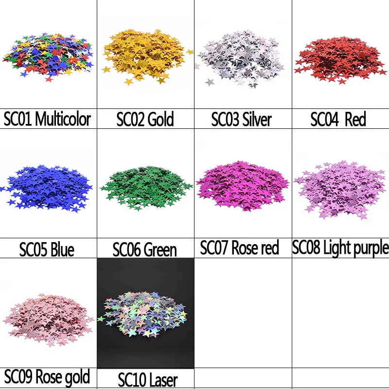 Acrylic Star Confetti for Party Decoration