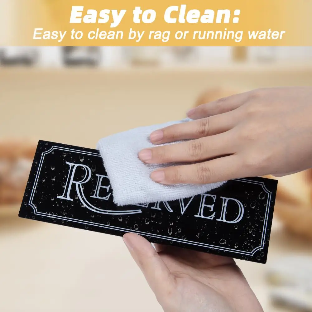 Acrylic Table Reserved Signs (6Pcs)