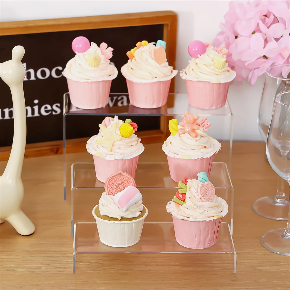 Acrylic Transparent Cupcake Stands (5Pcs)