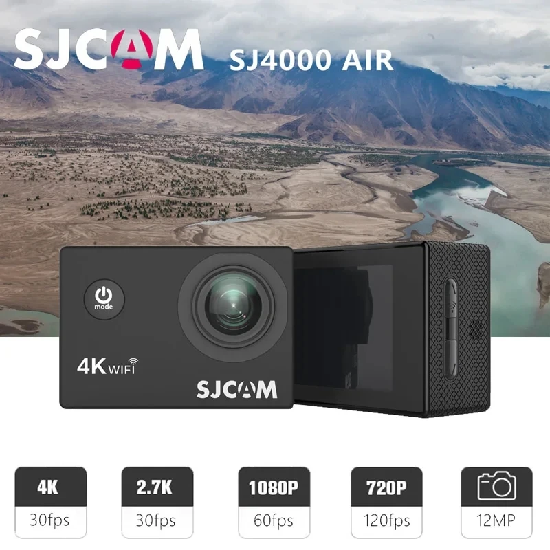 Action Camera SJ4000 AIR 4K 30PFS 1080P 4x Zoom WIFI Sports Video Action Cameras Motorcycle Bicycle Helmet Waterproof Action Camera SJ4000 AIR 4K 30PFS 1080P 4x Zoom WIFI Sports Video Action Cameras Motorcycle Bicycle Helmet Waterproof