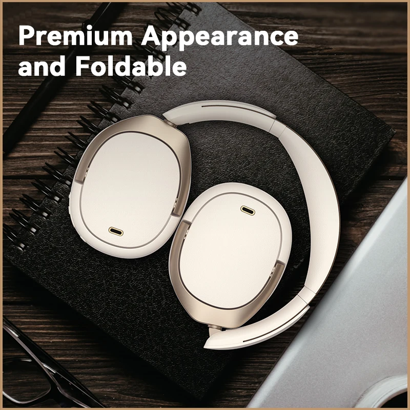 Active Noise Cancelling Wireless Headphones Bluetooth 5.3 Headset Hi-Res Wireless 55hrs Playback 4 Microphones Active Noise Cancelling Wireless Headphones Bluetooth 5.3 Headset Hi-Res Wireless 55hrs Playback 4 Microphones
