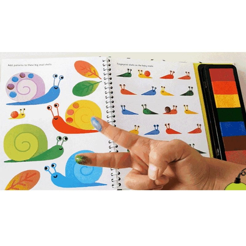 Activity Book for Kids Fingerprinting Activity Book for Kids Fingerprinting
