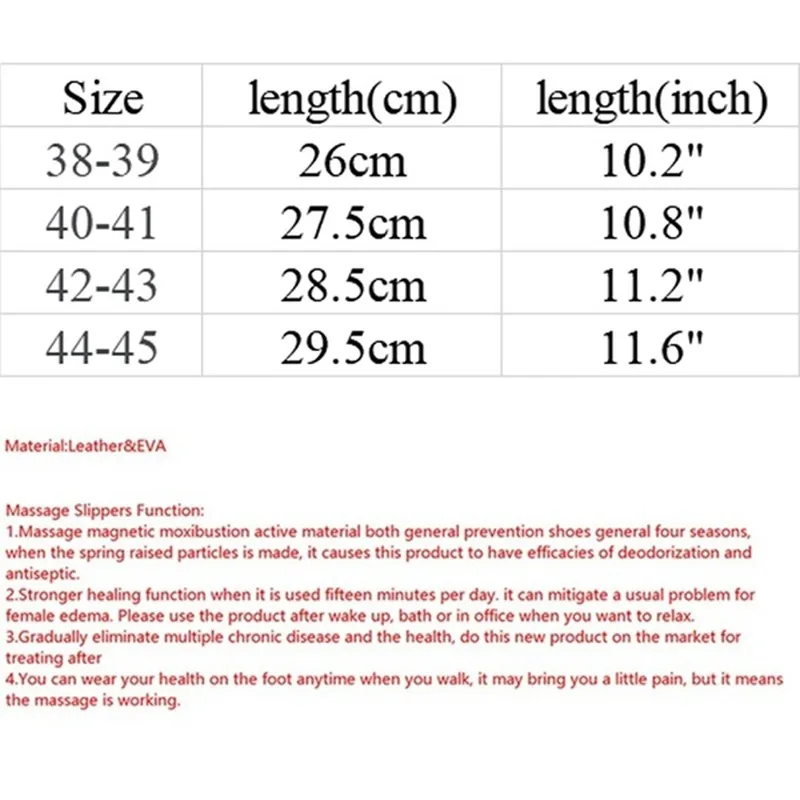 Acupoint Massage Slippers For Men Women Sandals Feet Chinese Acupressure Therapy Medical Rotating Foot Massager Shoes