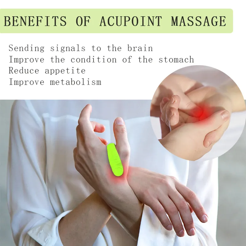 Acupressure Point Clip Clip to Lower Blood Sugar Tiger Mouth Thumb Acupoint Massage Clip Magnetic Relief Tension