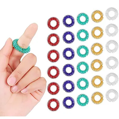 Acupressure Rings for Fingers (15Pcs)