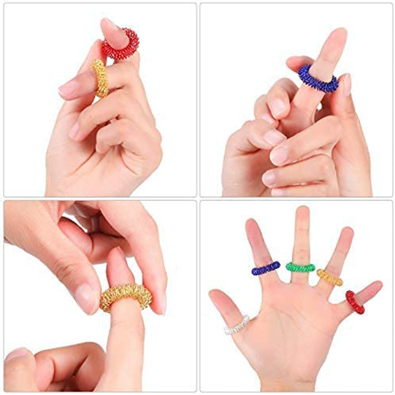 Acupressure Rings for Fingers (15Pcs)
