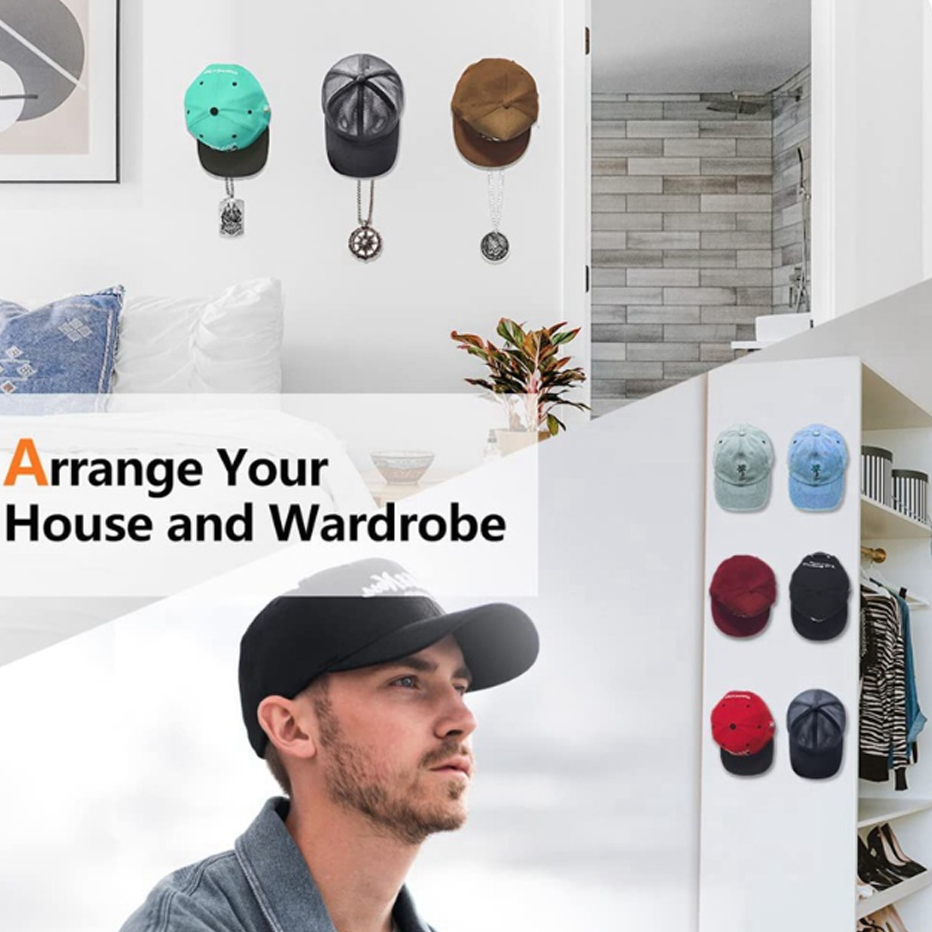 Adhesive Hat Display Hooks (4 Pcs) Adhesive Hat Display Hooks (4 Pcs)