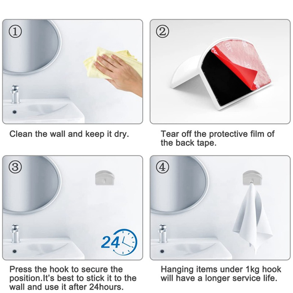 Adhesive Hat Display Hooks (4 Pcs) Adhesive Hat Display Hooks (4 Pcs)