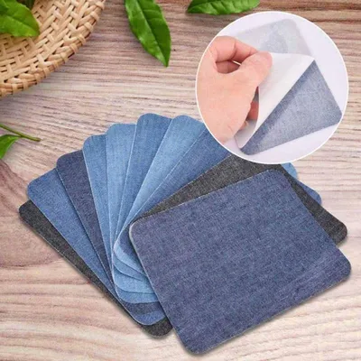 Adhesive Iron On Denim Patches (5pcs)