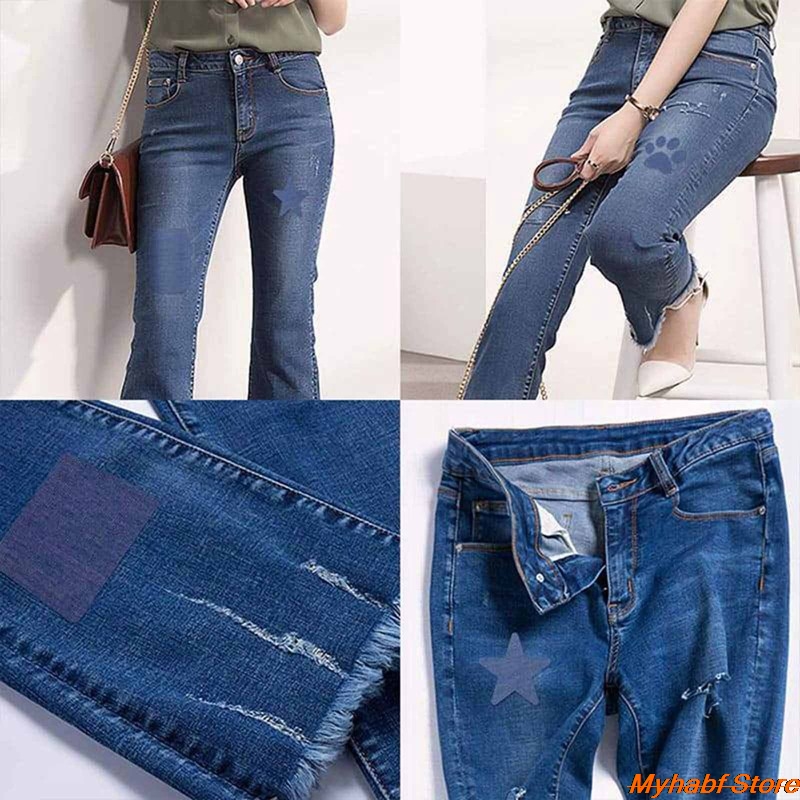 Adhesive Iron On Denim Patches (5pcs)