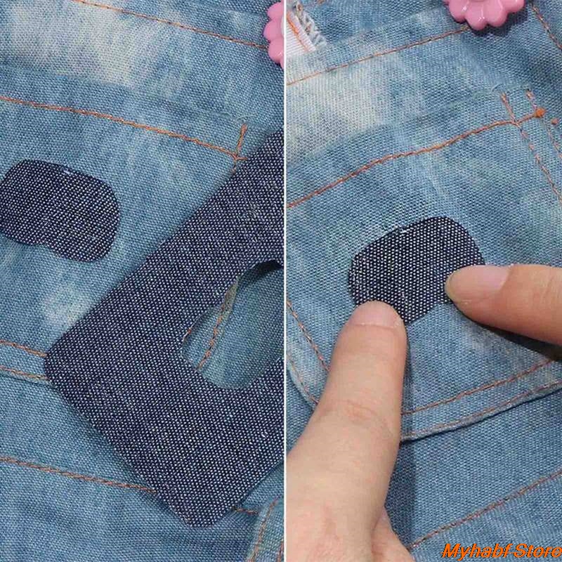 Adhesive Iron On Denim Patches (5pcs)