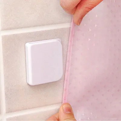 Adhesive Shower Curtain Clips (2pcs) Adhesive Shower Curtain Clips (2pcs)