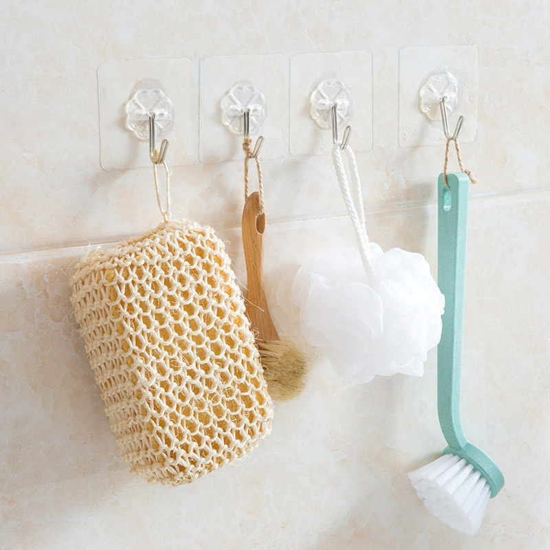 Adhesive Wall Hooks Transparent Hooks (10pcs.) Adhesive Wall Hooks Transparent Hooks (10pcs.)