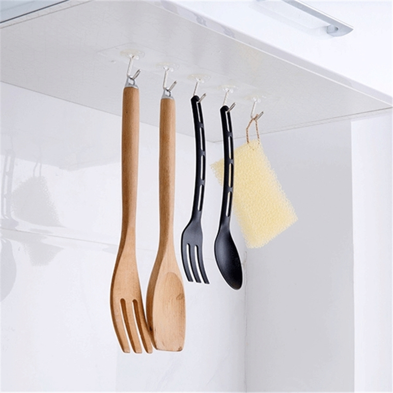 Adhesive Wall Hooks Transparent Hooks (10pcs.) Adhesive Wall Hooks Transparent Hooks (10pcs.)