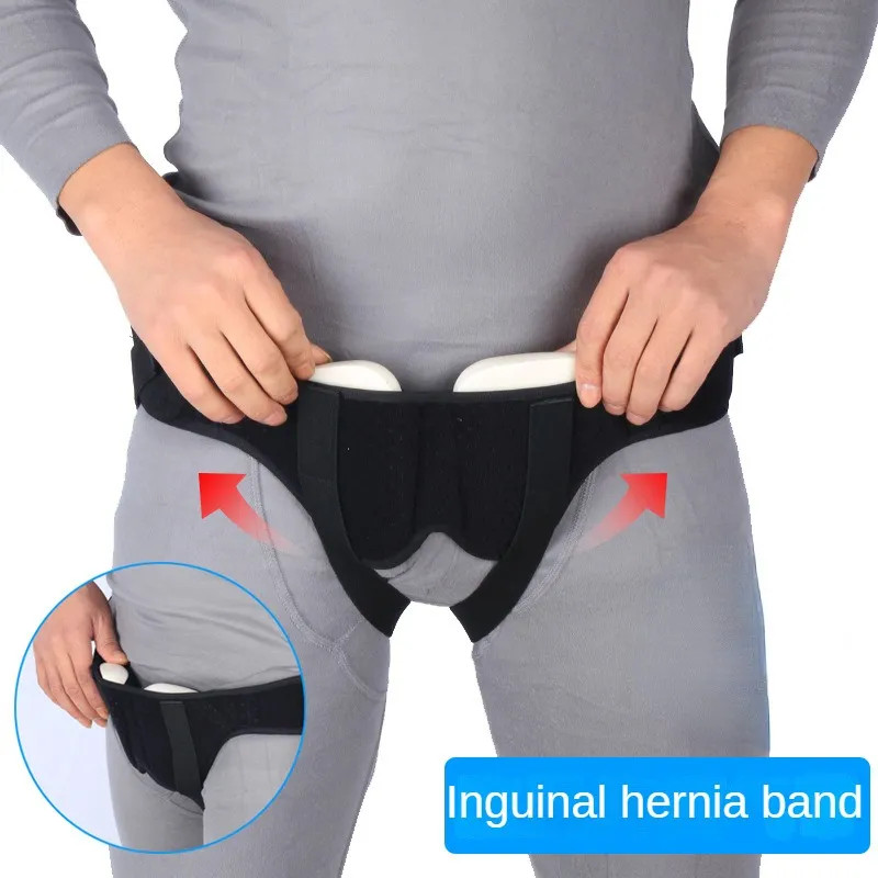 Adjustable Adult Hernia Belt Man Inguinal Groin Support Inflatable Hernia Bag with 2 Removable Compression Pads Pain Adjustable Adult Hernia Belt Man Inguinal Groin Support Inflatable Hernia Bag with 2 Removable Compression Pads Pain