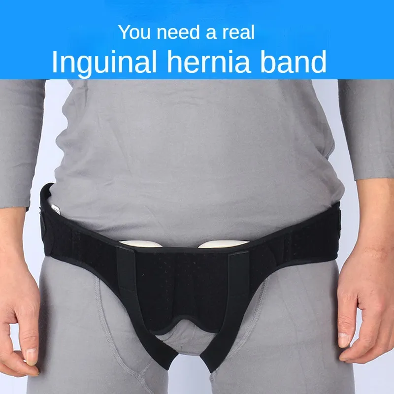 Adjustable Adult Hernia Belt Man Inguinal Groin Support Inflatable Hernia Bag with 2 Removable Compression Pads Pain Adjustable Adult Hernia Belt Man Inguinal Groin Support Inflatable Hernia Bag with 2 Removable Compression Pads Pain