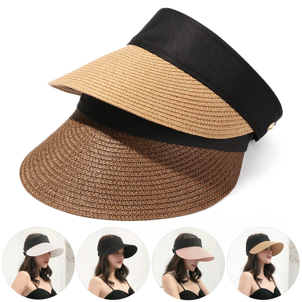 Adjustable Adult Size Straw Sun Visor