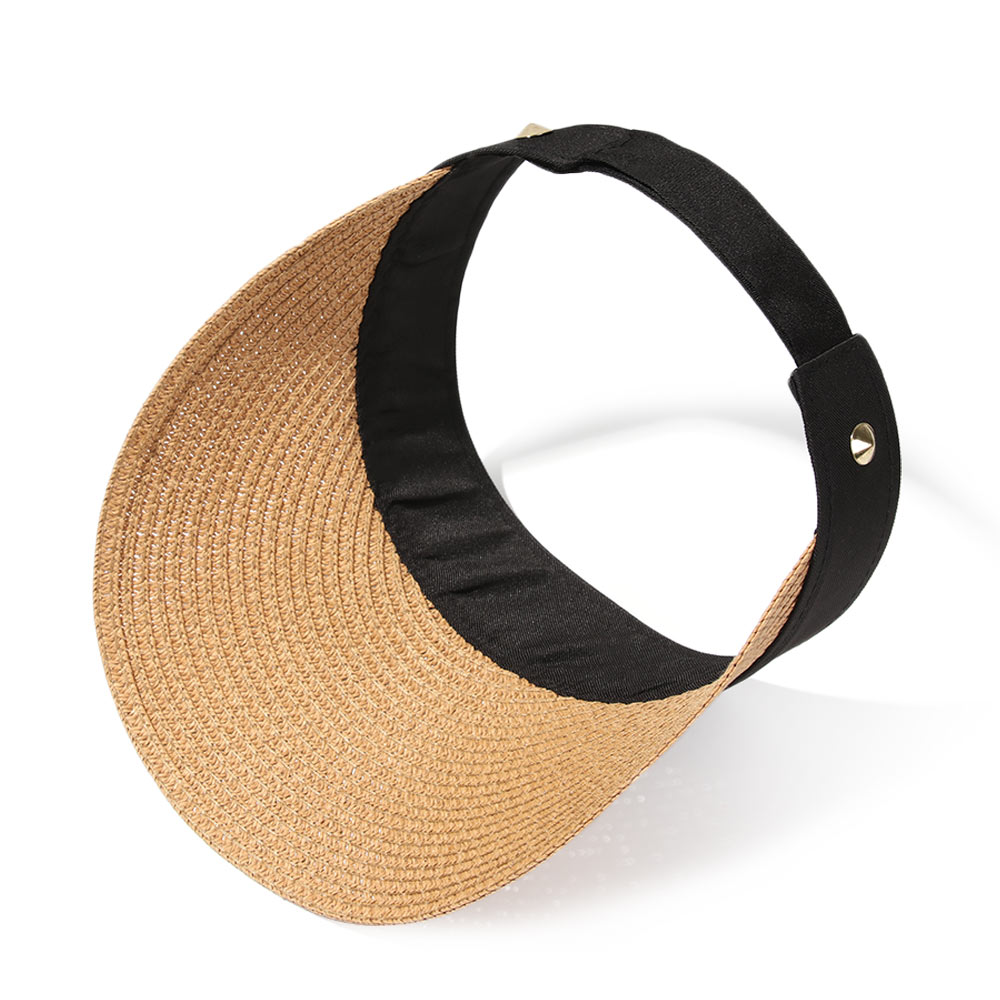 Adjustable Adult Size Straw Sun Visor Adjustable Adult Size Straw Sun Visor