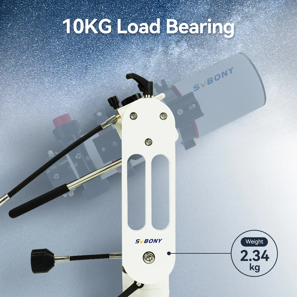 Adjustable Angle Altazimuth Telescope Mount Without Tripod with Variable Speed Gear CNC Hollow Structure Adjustable Angle Altazimuth Telescope Mount Without Tripod with Variable Speed Gear CNC Hollow Structure