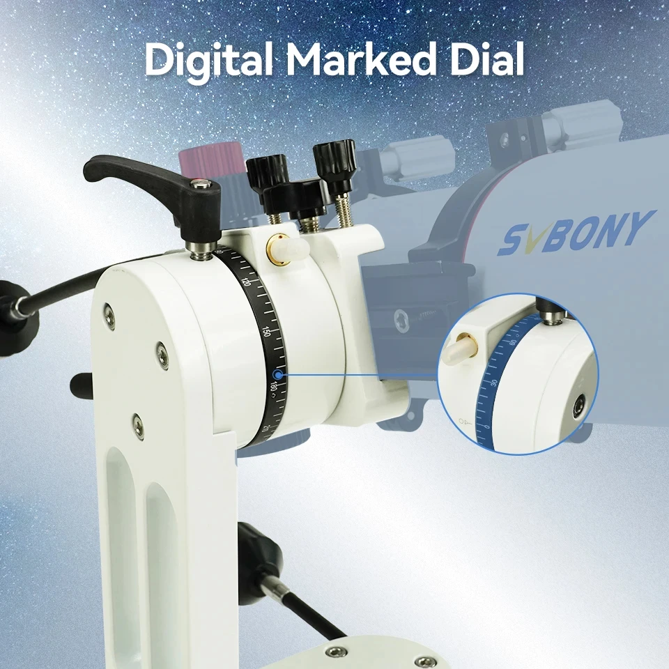 Adjustable Angle Altazimuth Telescope Mount Without Tripod with Variable Speed Gear CNC Hollow Structure Adjustable Angle Altazimuth Telescope Mount Without Tripod with Variable Speed Gear CNC Hollow Structure