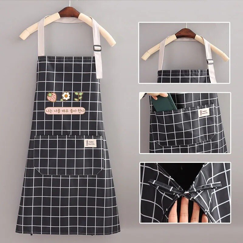 Adjustable Bib Apron with Pocket Adjustable Bib Apron with Pocket