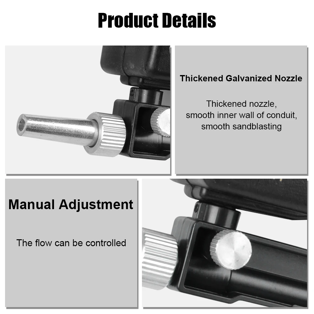 Adjustable Blasting Machine Gravity Sandblasting Gun Pneumatic Sandblasting Set Rust Blasting Device Pneumatic Blasting