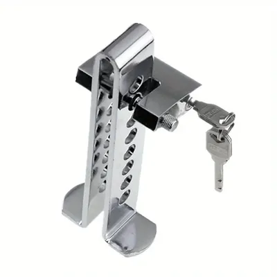 Adjustable Brake Pedal Lock with 2 Keys – Heavy Duty Stainless Steel 8-Hole Anti-Theft for Vehicles, Universal Security Adjustable Brake Pedal Lock with 2 Keys – Heavy Duty Stainless Steel 8-Hole Anti-Theft for Vehicles, Universal Security