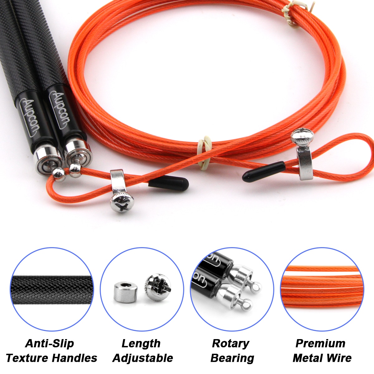 Adjustable Cable Jump Rope with Bag Adjustable Cable Jump Rope with Bag
