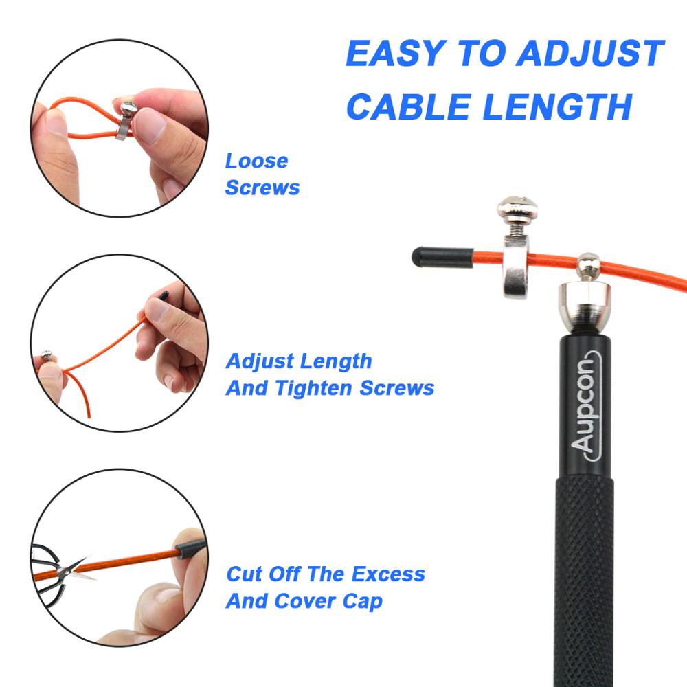 Adjustable Cable Jump Rope with Bag Adjustable Cable Jump Rope with Bag