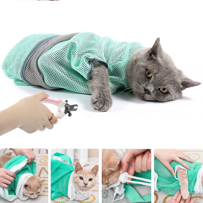 Adjustable Cat Mesh Bath Bag Adjustable Cat Mesh Bath Bag