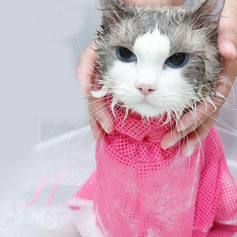 Adjustable Cat Mesh Bath Bag Adjustable Cat Mesh Bath Bag